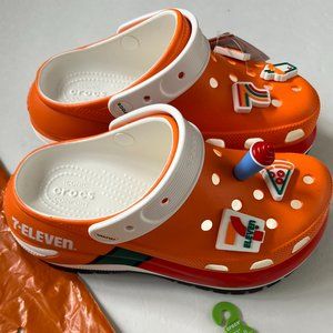 COPY - CROCS, 7 ELEVEN MEGA CRUSH PLATFORM CLOGS WITH JIBBITZ